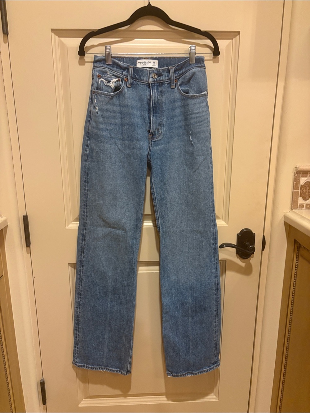 Abercrombie & Fitch Light Blue Straight Leg Jeans